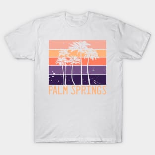 Palm Springs Vacation Getaway Cool Color Vintage Design T-Shirt